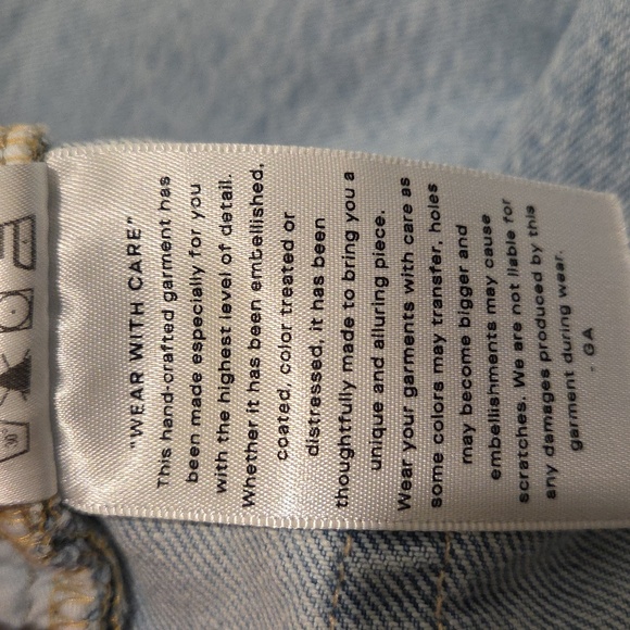 Good American Sky Blue Wide Leg Jeans - Picture 5 of 11